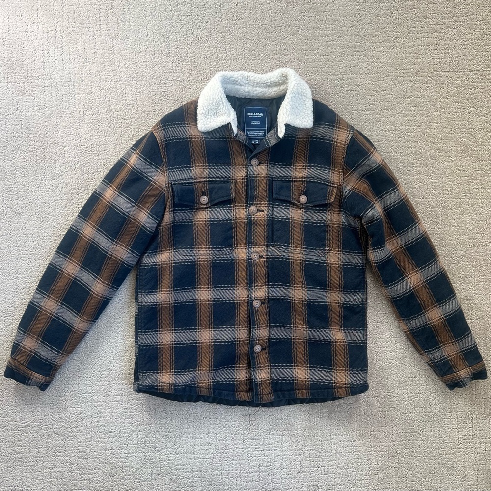 Pull&Bear Plaid Barn Jacket